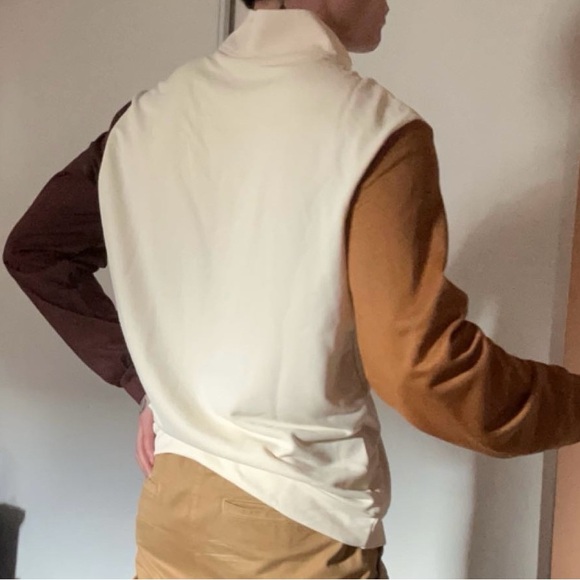 men’s medium warm colourblock long sleeve zip up collar - Picture 4 of 4